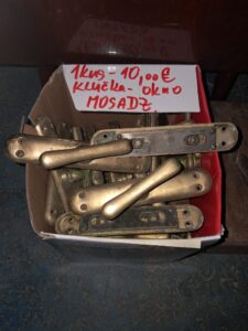 Kľučky na okná - mosadzné